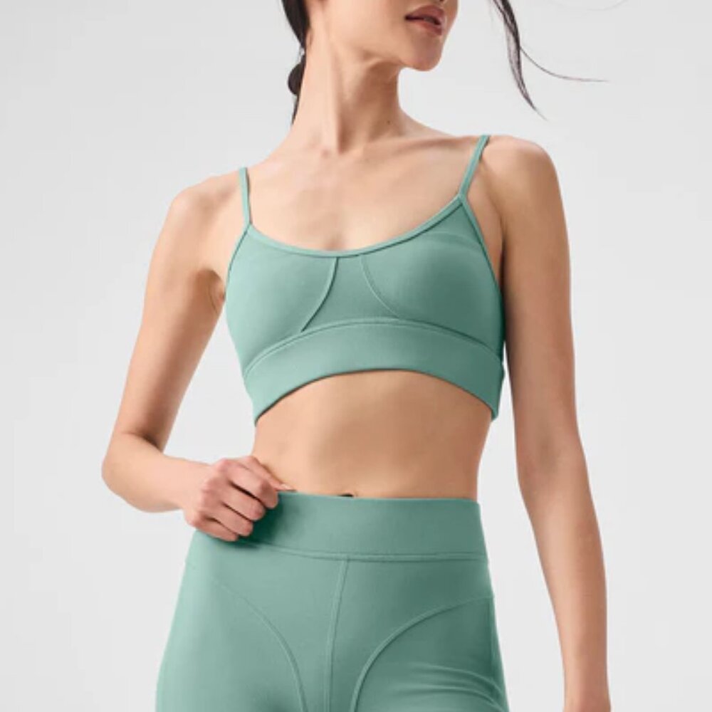 Alo alosoft head start bra - botanical green